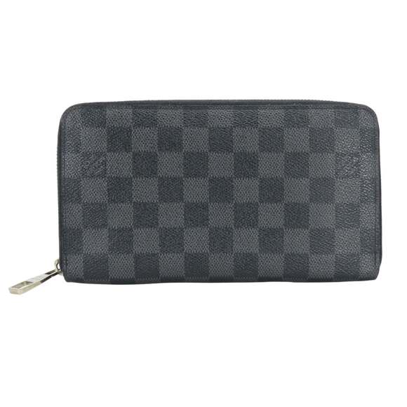 Louis Vuitton Zippy Organizer Long Wallet N63077 Damier Graphite Black/Grey M...